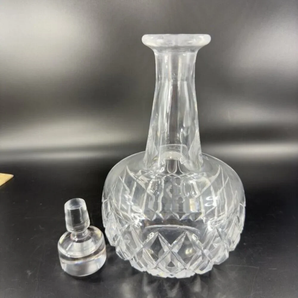Orrefors Elisabeth Clear‎ Crystal Decanter Bottle With Stopper Heavy Luxurious